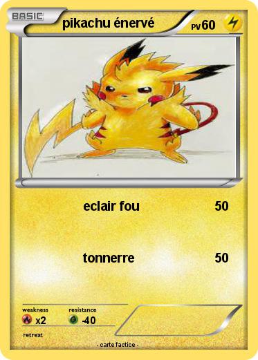 Pokemon pikachu énervé
