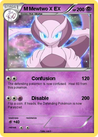 Pokemon M Mewtwo X EX