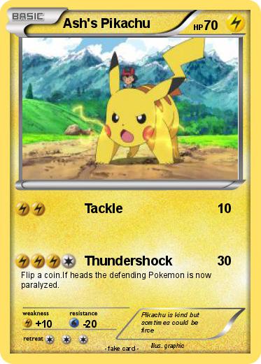 Pokemon Ash's Pikachu