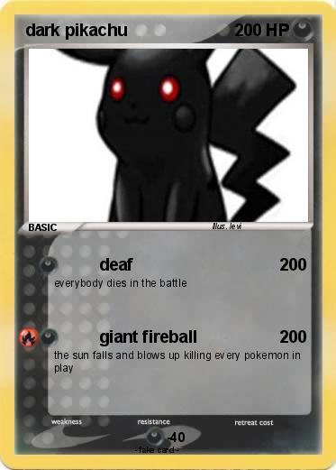 Pokemon dark pikachu