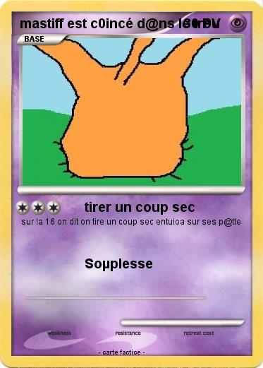 Pokemon mastiff est c0incé d@ns le trou