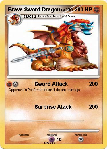 Pokemon Brave Sword Dragon