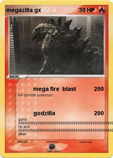 Pokemon megazilla gx