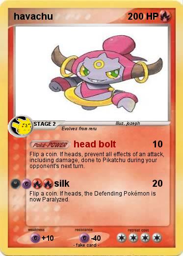 Pokémon havachu - head bolt - My Pokemon Card