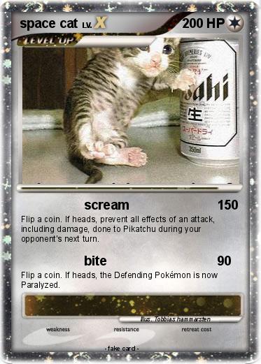 Pokemon space cat