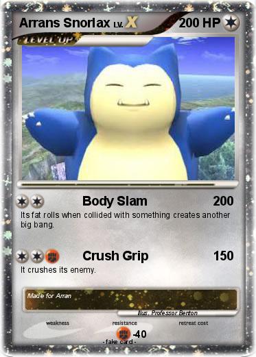 Pokemon Arrans Snorlax