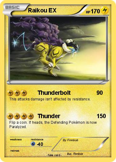 Pokemon Raikou EX