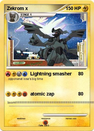 Pokemon Zekrom x