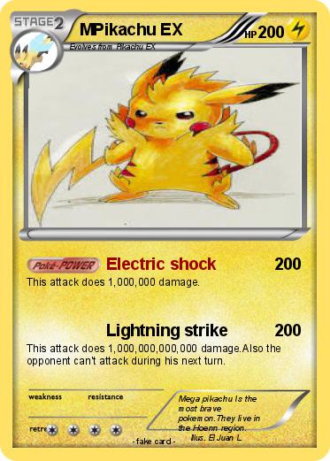 Pokemon MPikachu EX