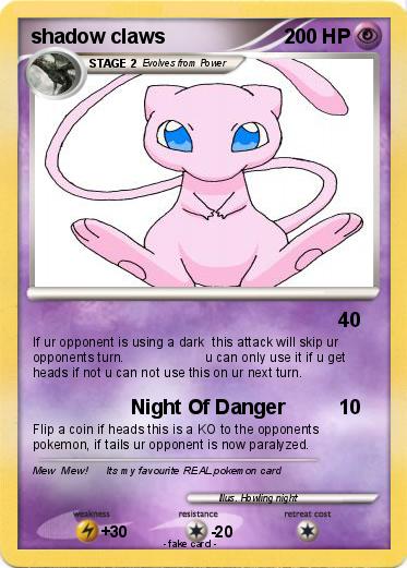 Pokemon shadow claws