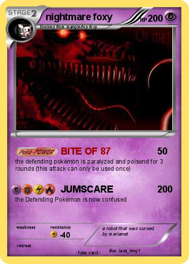 Pokemon nightmare foxy