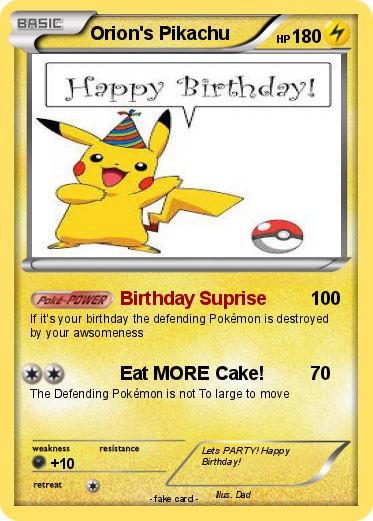 Pokemon Orion's Pikachu