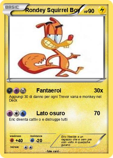 Pokemon Rondey Squirrel Boy