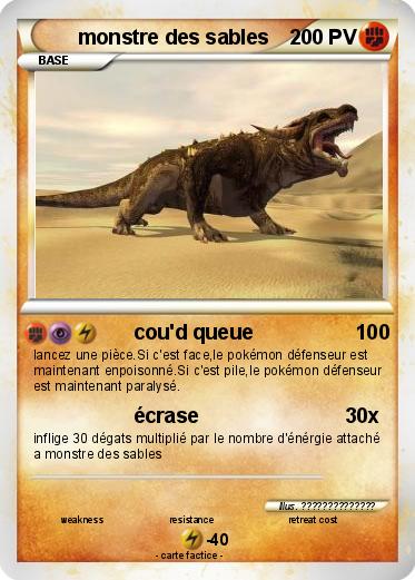 Pokemon monstre des sables