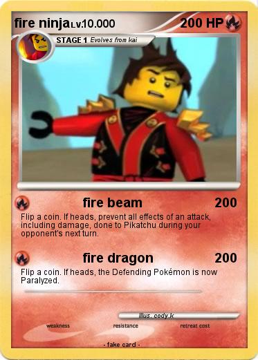 Pokemon fire ninja