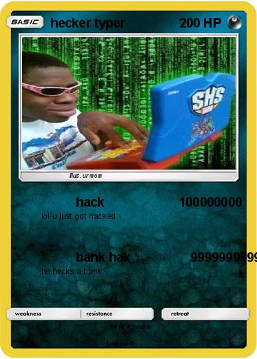 Pokemon hecker typer