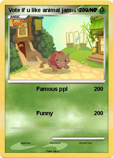 Pokemon Vote if u like animal jam