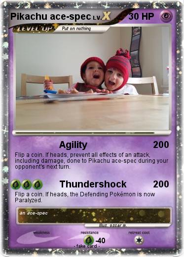 Pokemon Pikachu ace-spec