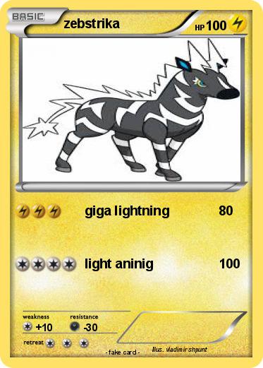 Pokemon zebstrika