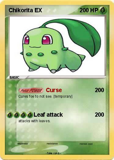 Pokemon Chikorita EX