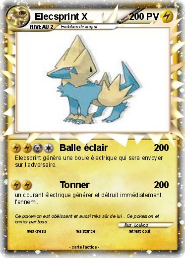 Pokemon Elecsprint X