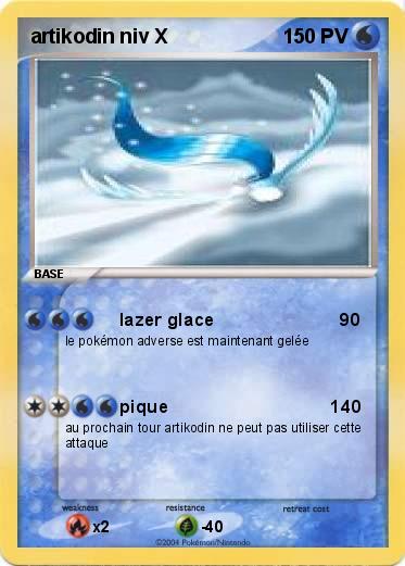 Pokemon artikodin niv X                   