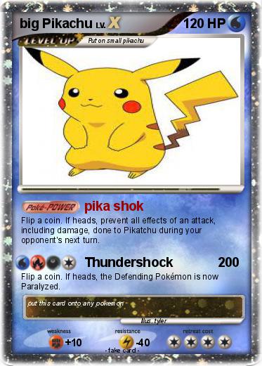 Pokemon big Pikachu