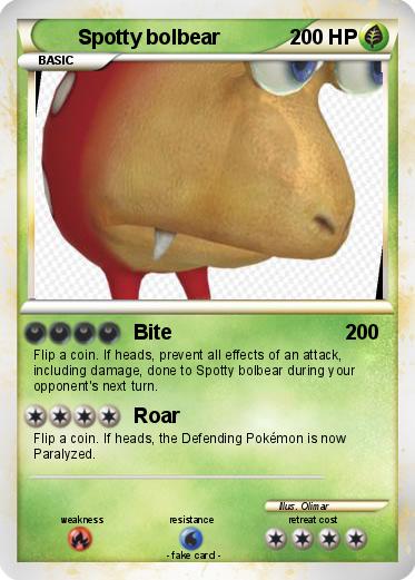 Pokemon Spotty bolbear