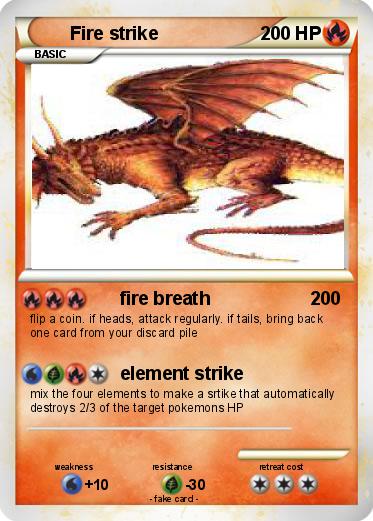 Pokemon Fire strike