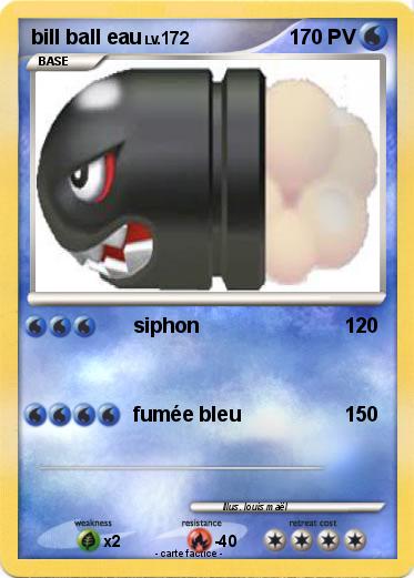 Pokemon bill ball eau