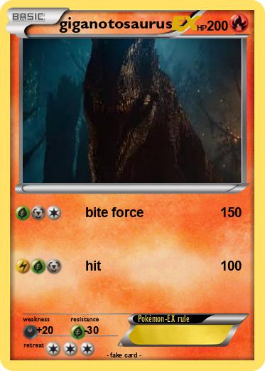 Pokemon giganotosaurus
