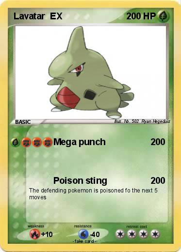 Pokemon Lavatar  EX