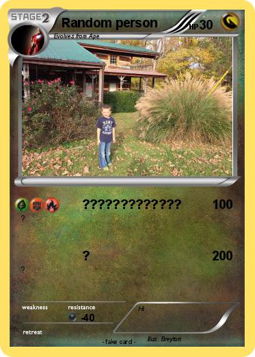 Pokemon Random person
