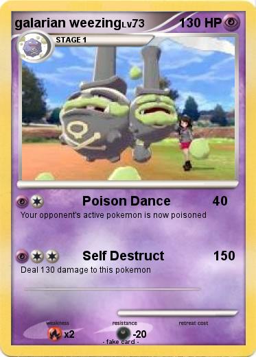 Pokemon galarian weezing