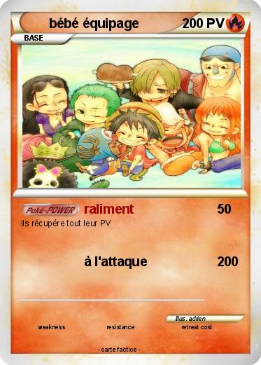 Pokemon bébé équipage