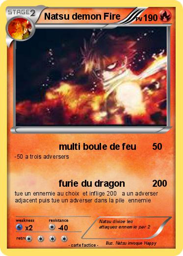Pokemon Natsu demon Fire
