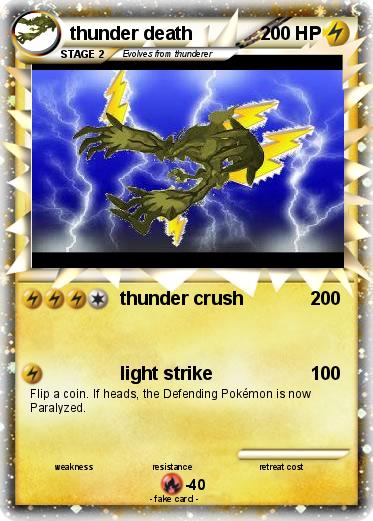 Pokemon thunder death