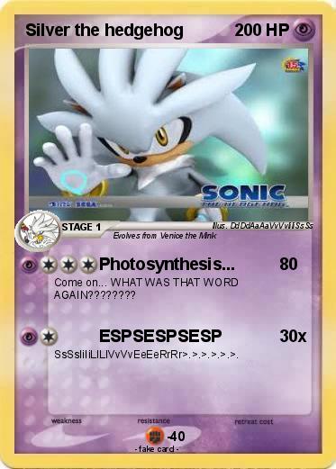 Pokemon Silver the hedgehog