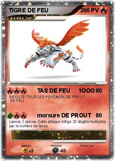 Pokemon TIGRE DE FEU                                                                                                                                                                                                     100000