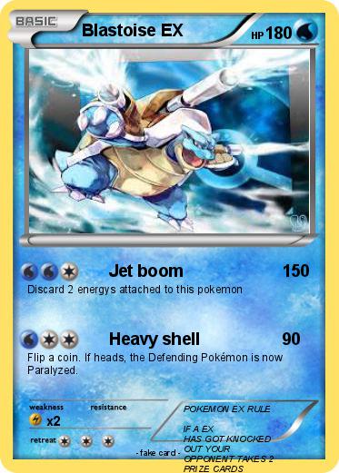 Pokemon Blastoise EX