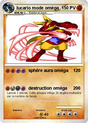 Pokemon lucario mode oméga