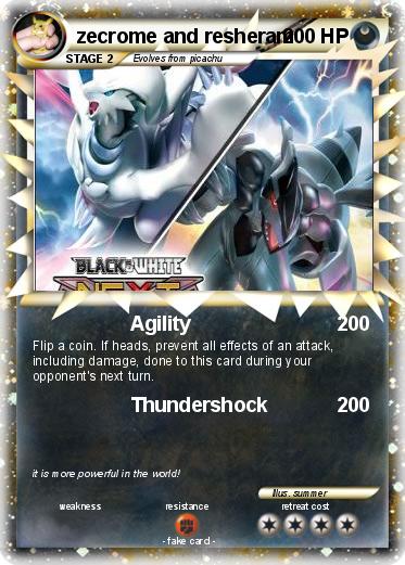 Pokemon zecrome and resheram