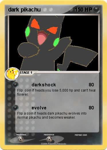 Pokemon dark pikachu