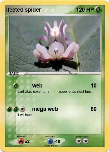 Pokemon ifected spider