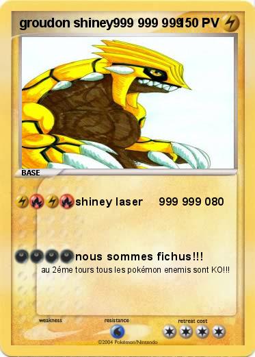 Pokemon groudon shiney999 999 999