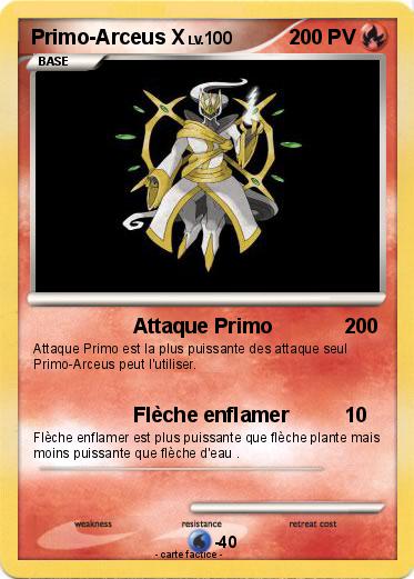Pokemon Primo-Arceus X
