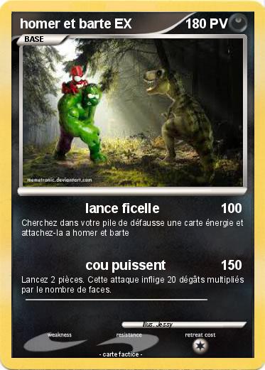 Pokemon homer et barte EX