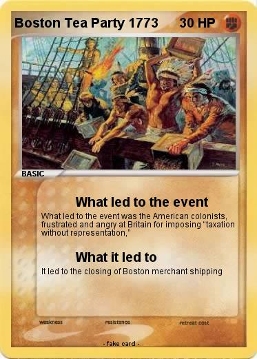 Pokemon Boston Tea Party 1773