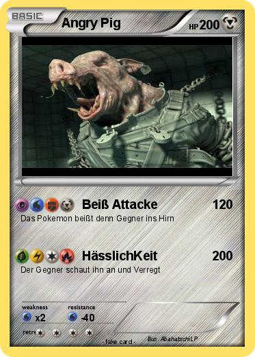 Pokemon Angry Pig