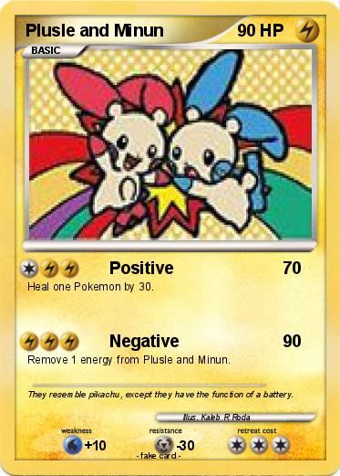 Pokemon Plusle and Minun